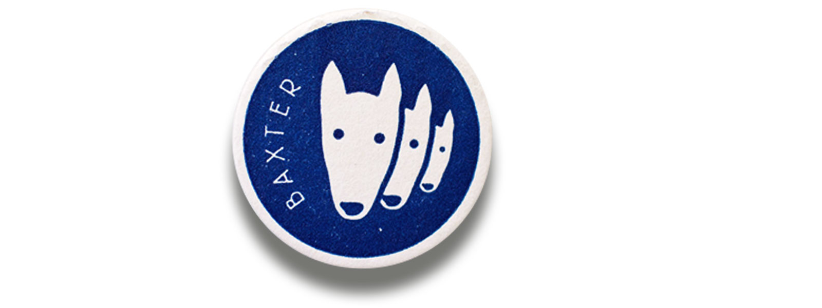 Magnet artwork: The Baxter, featuring three dog faces.