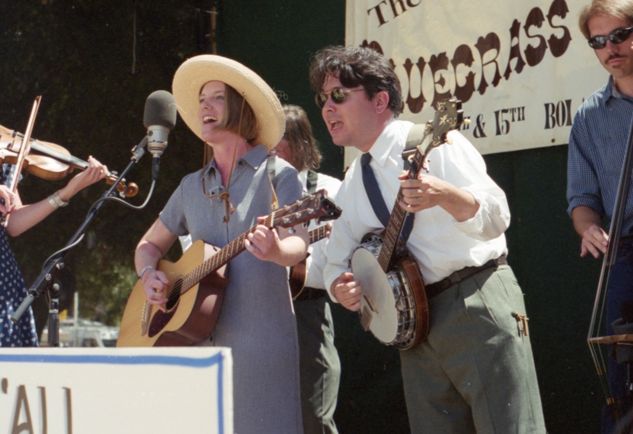 Chris Ereneta and Christa Dahlstrom perform at the Good Old Fashioned Bluegrass Festival 2001